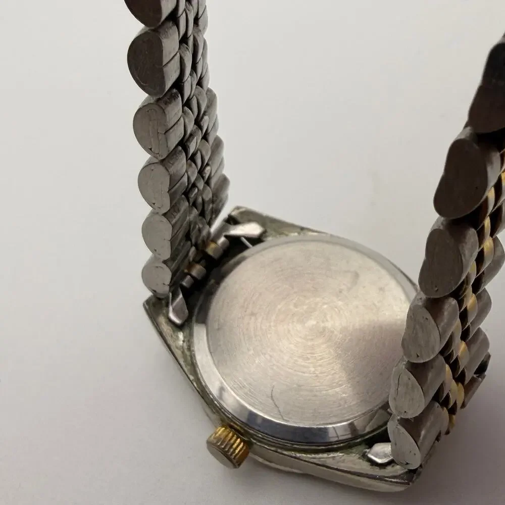 Vintage Geneva Ladies' Two-Tone Quartz Watch 90s Style Working New Battery